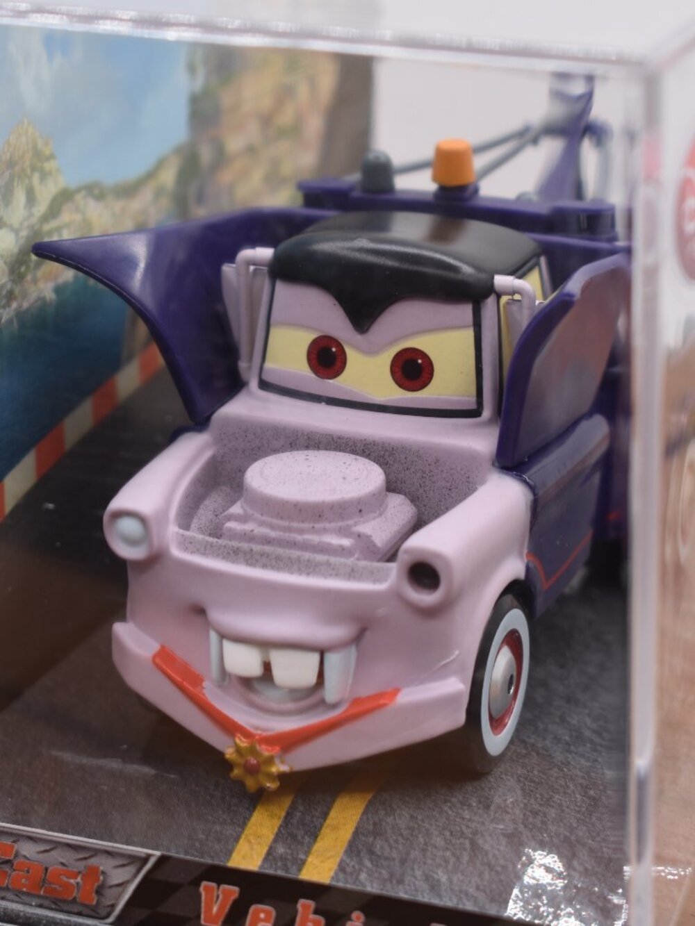 Disney Pixar Cars 2 Diecast - DRACULA MATER in Collector Case NEW Sealed - Picture 6 of 9